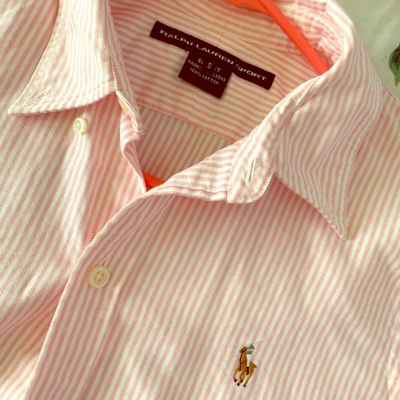 Polo Ralph Lauren Tops - Pink Stripes Ralph Lauren Polo